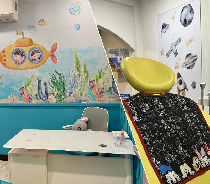 Área de odontopediatría infantil en BDC para primera visita al dentista